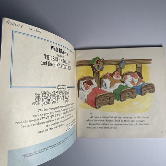 Walt Disney‘s Story Of The Seven Dwarfs And Their Diamond Mine 33 1/3 - Picture 3 of 4